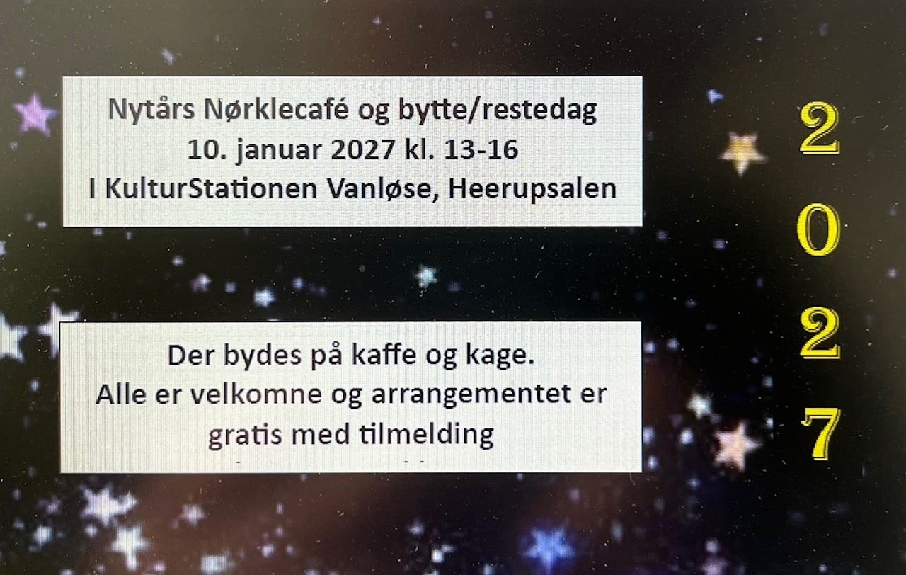 Nytårscafé med Nørklerier og bytte garn mv.